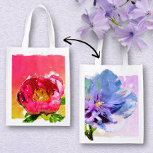 Rosa de Chiffon Azul Acuarela y Peonía Rosa y Rosa