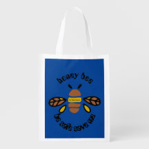 Sac Honey Bee - font amelia - color bleu profond