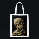 Bolsa De La Compra Vincent van Gogh - Calavera con cigarrillo en llam<br><div class="desc">Cabeza de un Skeleton con un cigarrillo en llamas / Calavera con cigarrillo en llamas / Crane de squelette fumant une cigarrillo - Vincent van Gogh,  1885</div>