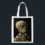 Bolsa De La Compra Vincent van Gogh - Calavera con cigarrillo en llam<br><div class="desc">Cabeza de un Skeleton con un cigarrillo en llamas / Calavera con cigarrillo en llamas / Crane de squelette fumant une cigarrillo - Vincent van Gogh,  1885</div>