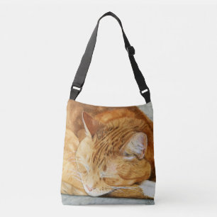 Bolsa de la cruz del cuerpo del gato del Ginger