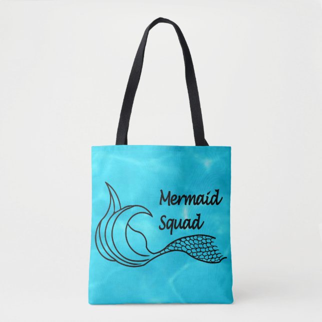 Bolsa de la escuadrón de la sirena azul turquesa (Anverso)