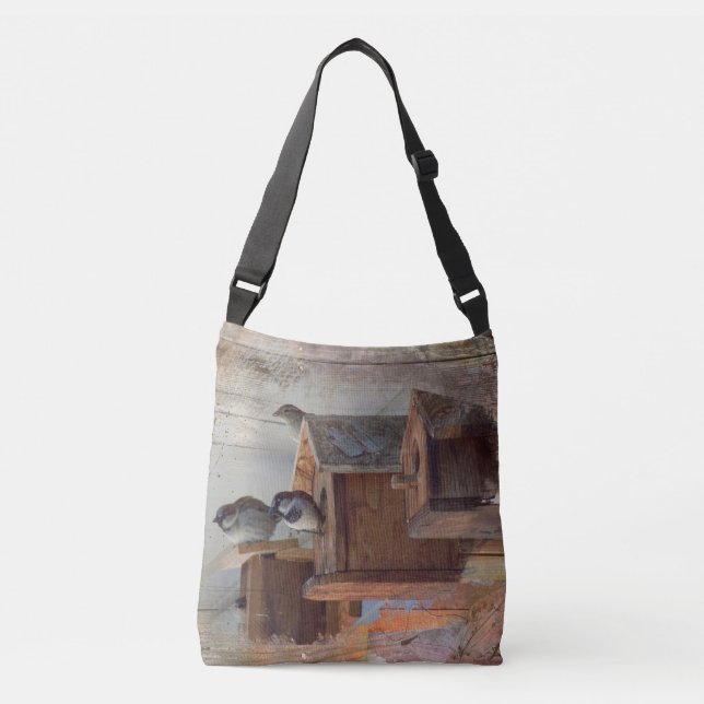 Bolsa de la fila de casitas para pájaros (Anverso)