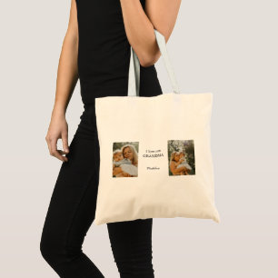 Bolsa de la foto de "I love you Grandma" personali