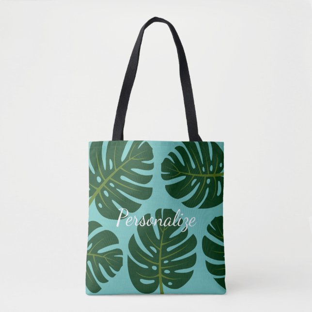 Bolsa de la hoja de palma de Monstera Deliciosa (Anverso)
