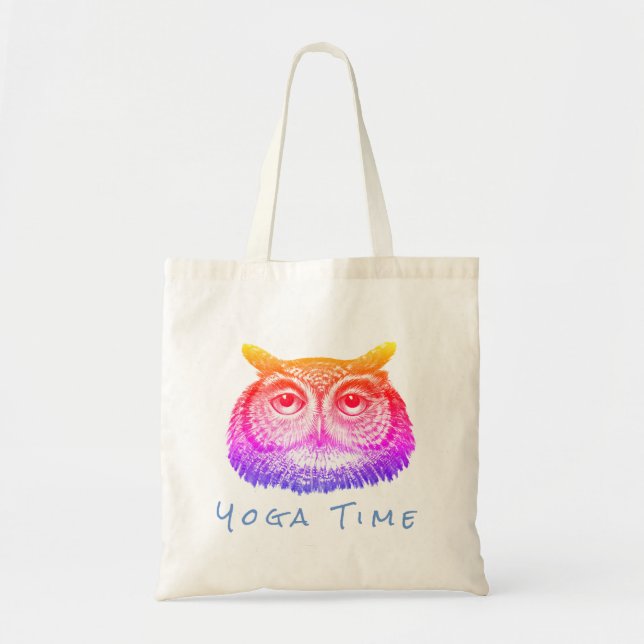 Bolsa de la hora del yoga de búho (Frente)