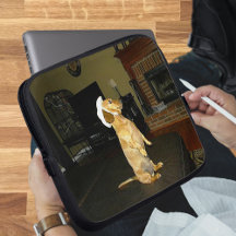 Bolsa de la laptop Dachshund de la Bonito sentada