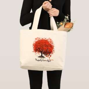 Bolsa de la luna de miel del árbol del corazón roj