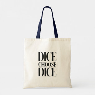 Bolsa de la mesa de los dados, dice Bolsa temática