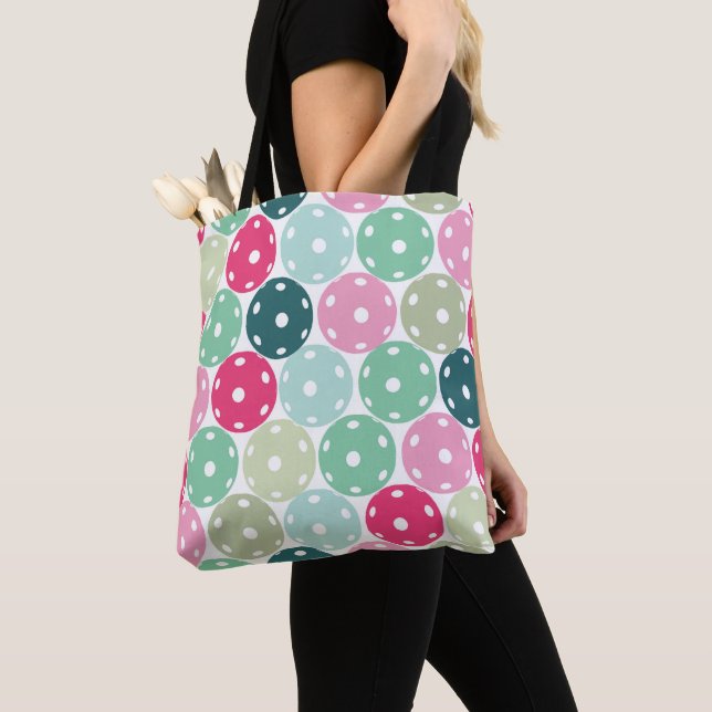 Bolsa de la mesa rosa y verde pastel (Detalle)
