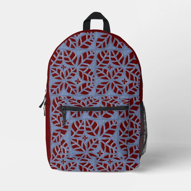 Bolsa de la mochila azul y maroon (Anverso)
