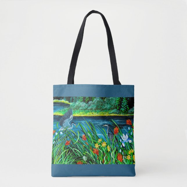Bolsa de la pareja Blue Heron (Anverso)