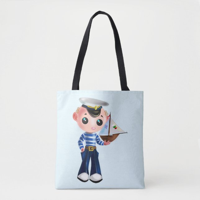 Bolsa de la Pequeña Sailor Tote - Personalizable (Anverso)