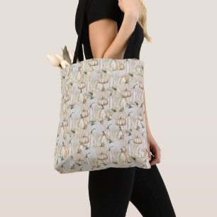 Bolsa de la piel de calabaza blanca   Fall Harvest