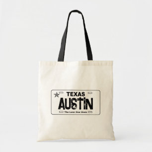Bolsa de la placa blanca de la matrícula de Austin