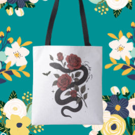 Bolsa de la sartén y los Rosas - Diseño floral gót