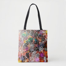 Bolsa de la selva floral abstracta