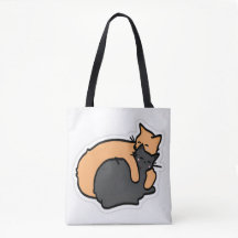 Bolsa de la siesta del gato encantadora - Naranja 