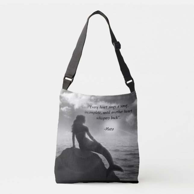 Bolsa de la Sirena con cita de Platón (Anverso)
