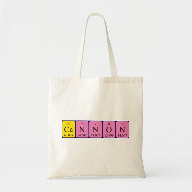 Bolsa de la tabla de nombres de tabla periódica de (Frente)
