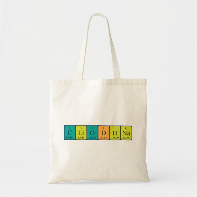 Bolsa de la tabla periódica Cliodhna (Frente)