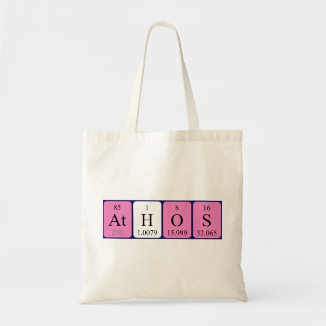 Bolsa de la tabla periódica de Athos (Frente)