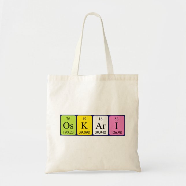 Bolsa de la tabla periódica de Oskari (Frente)