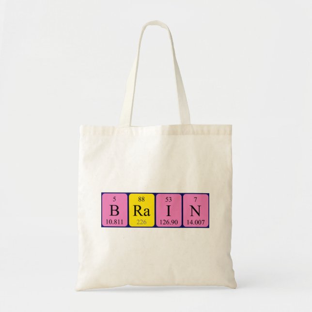 Bolsa de la tabla periódica del cerebro (Frente)
