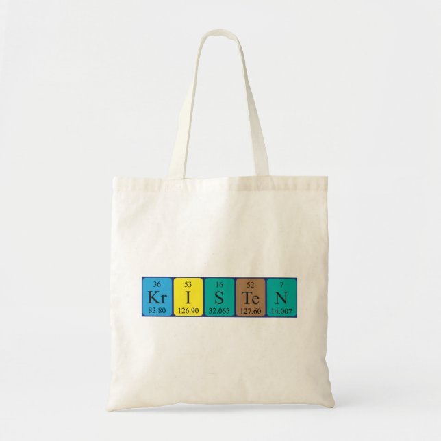 Bolsa de la tabla periódica Kristen (Frente)