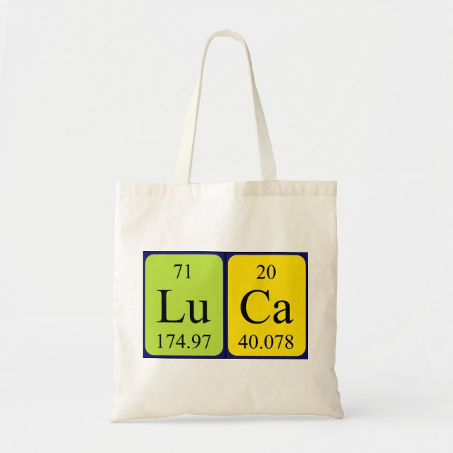Bolsa de la tabla periódica Luca (Frente)