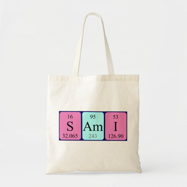 Bolsa de la tabla periódica Sami (Frente)