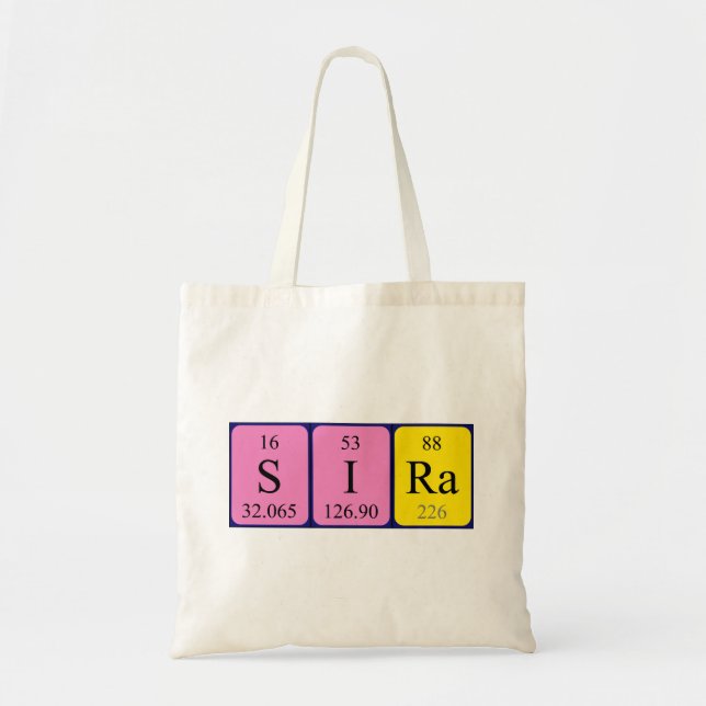 Bolsa de la tabla periódica Sira (Frente)