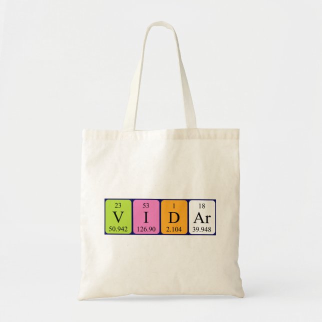 Bolsa de la tabla periódica Vidar (Frente)