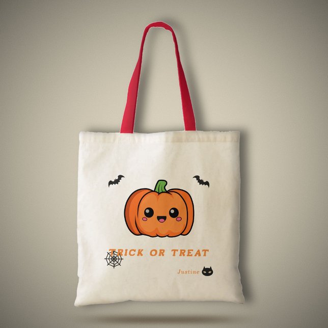 Bolsa de la toalla de calabaza de Halloween (Halloween Cute Pumpkin Tote Bag)