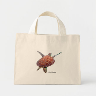 Bolsa de la toalla floral de la tortuga