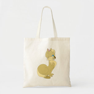 Bolsa de la toga de gato amarillo con ojos azules