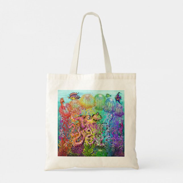 Bolsa de la toga de los tentáculos del arcoiris (Reverso)