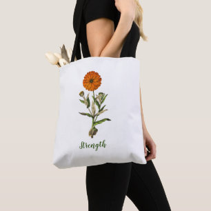 Bolsa de la toga floral Inspiradora de la fuerza d