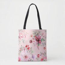 Bolsa de la toga floral rosa dulce y clásica