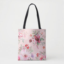 Bolsa de la toga floral rosa dulce y clásica