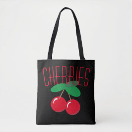 Bolsa de la toga negra roja de las cerezas