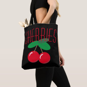 Bolsa de la toga negra roja de las cerezas