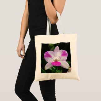 Bolsa de la toga rosa y blanca con orquídeas