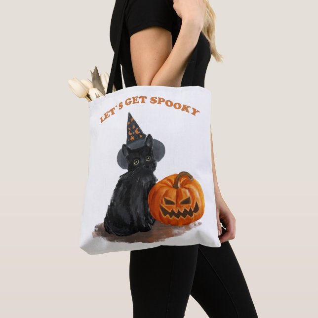 Bolsa de la Tosta de Halloween para gato negro y c (Detalle)