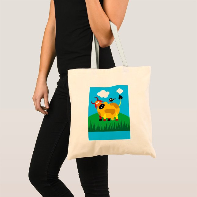 Bolsa De La Tosta De La Vaca Y Del Pájaro Negro (Subido por el creador)