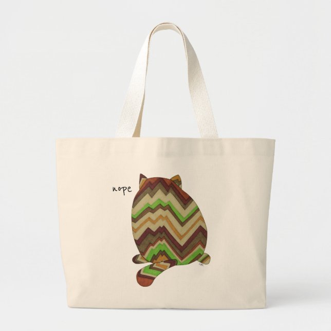 Bolsa de la tota corta - Gato de nope (Frente)