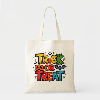 Bolsa de la tota de Halloween con trucos o trucos