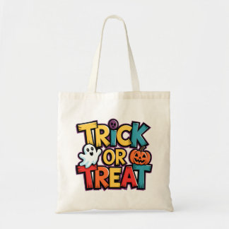 Bolsa de la tota de Halloween con trucos o trucos