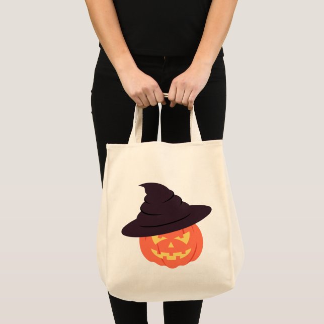 Bolsa de la tota de la calabaza retro del naranja  (Anverso (producto))