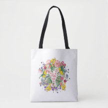Bolsa de la tota de la floresta con colorido botán